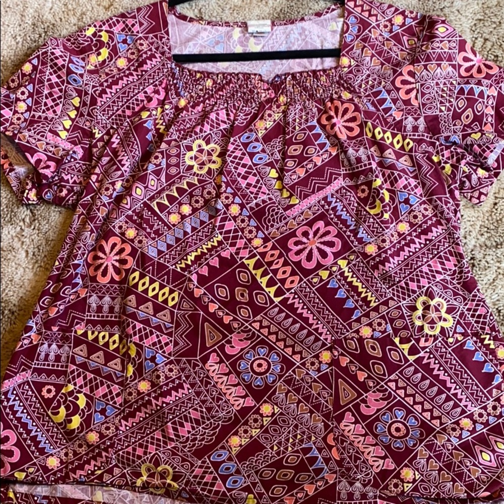 Dickies Burgundy Scrub Top